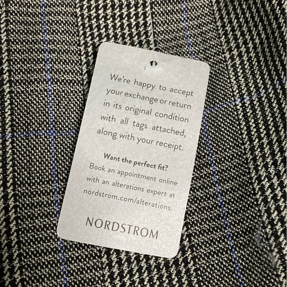 NWT Akris Punto Mixed Media Vegan Leather Panel Plaid Wool Dress - Sz 12 - Picture 9 of 9